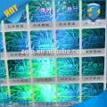 Anti counterfeting stickers/custom scratch off holograms/scraping off code laser stickers